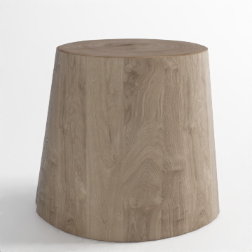 Natural Stool 3D Model – Low-Poly Wood Furniture