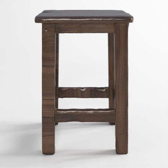 Vintage Low-Polygon Stool 3D Model