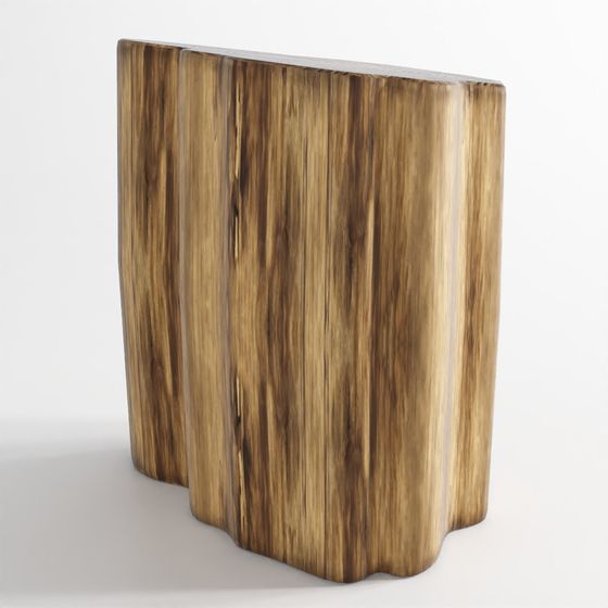 Natural Aesthetic Stump Stool 3D model