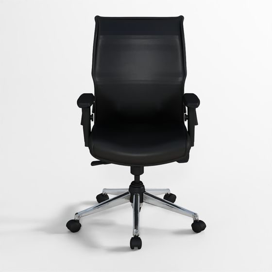 เก้าอี้หนังเทียมพนักพิงกลาง FP อินเวนชัน