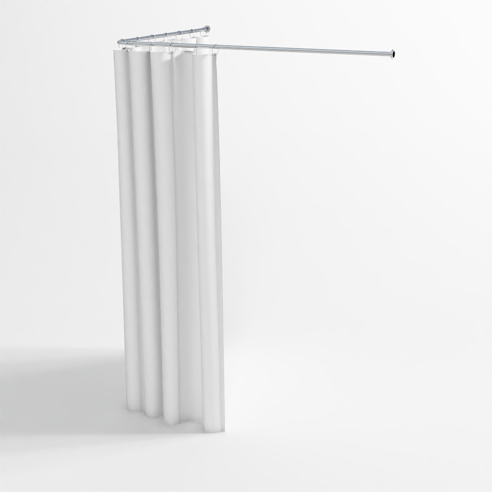 Quadratischer Duschvorhang