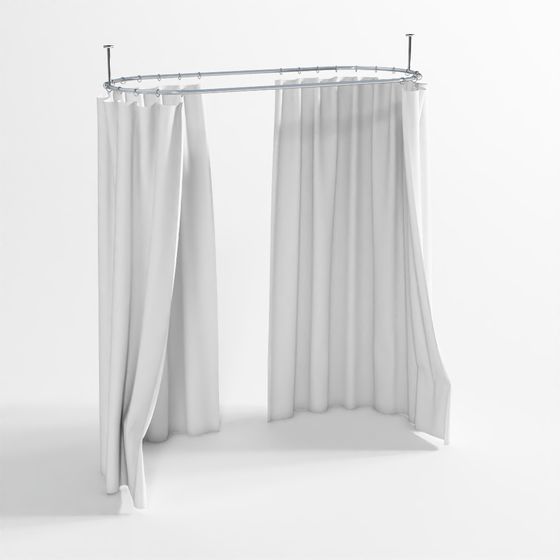 Curved Shower Curtain