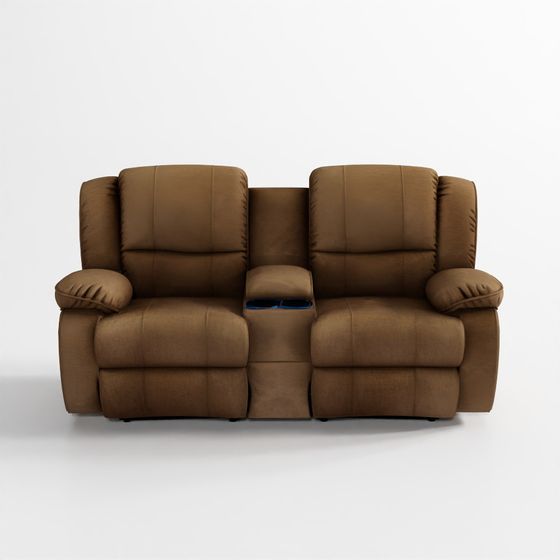 Glory Fabric Sofa Set With 4 Recliners - 2 Seater