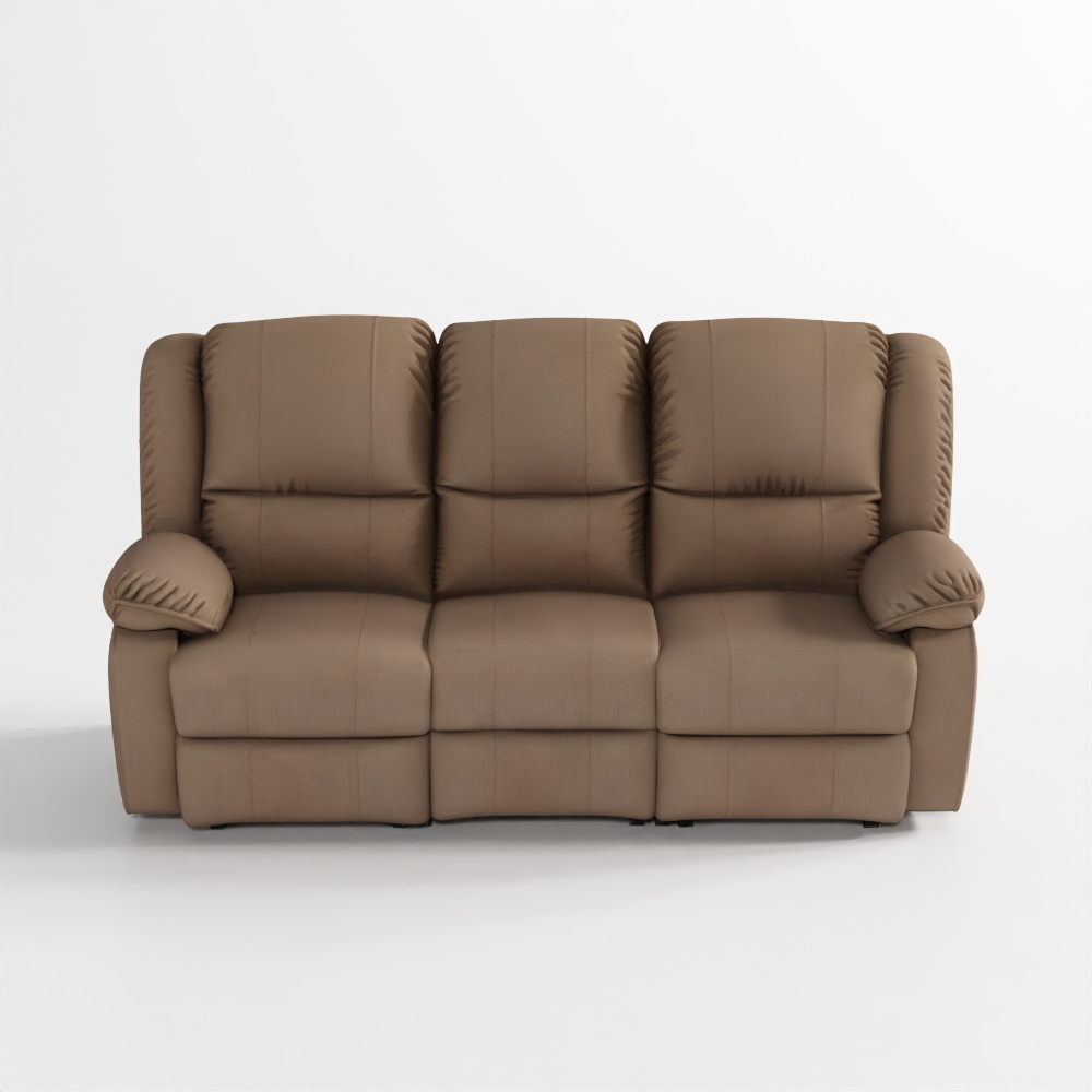 Glory Fabric Sofa Set With 4 Recliners - 3 Seater