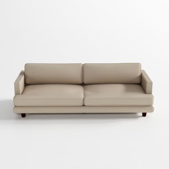 Modern Sofa 3D model with Sleek Minimalist Design