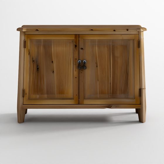 Rustic Wooden Cabinet 3D model