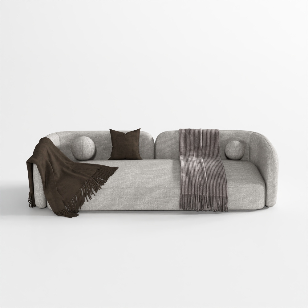 Modern Two-Seater Sofa 3D Model ID_1148809998