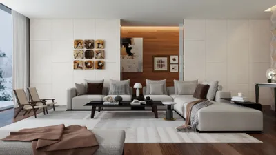 Modern Living Room Design: Warmth and Sophistication