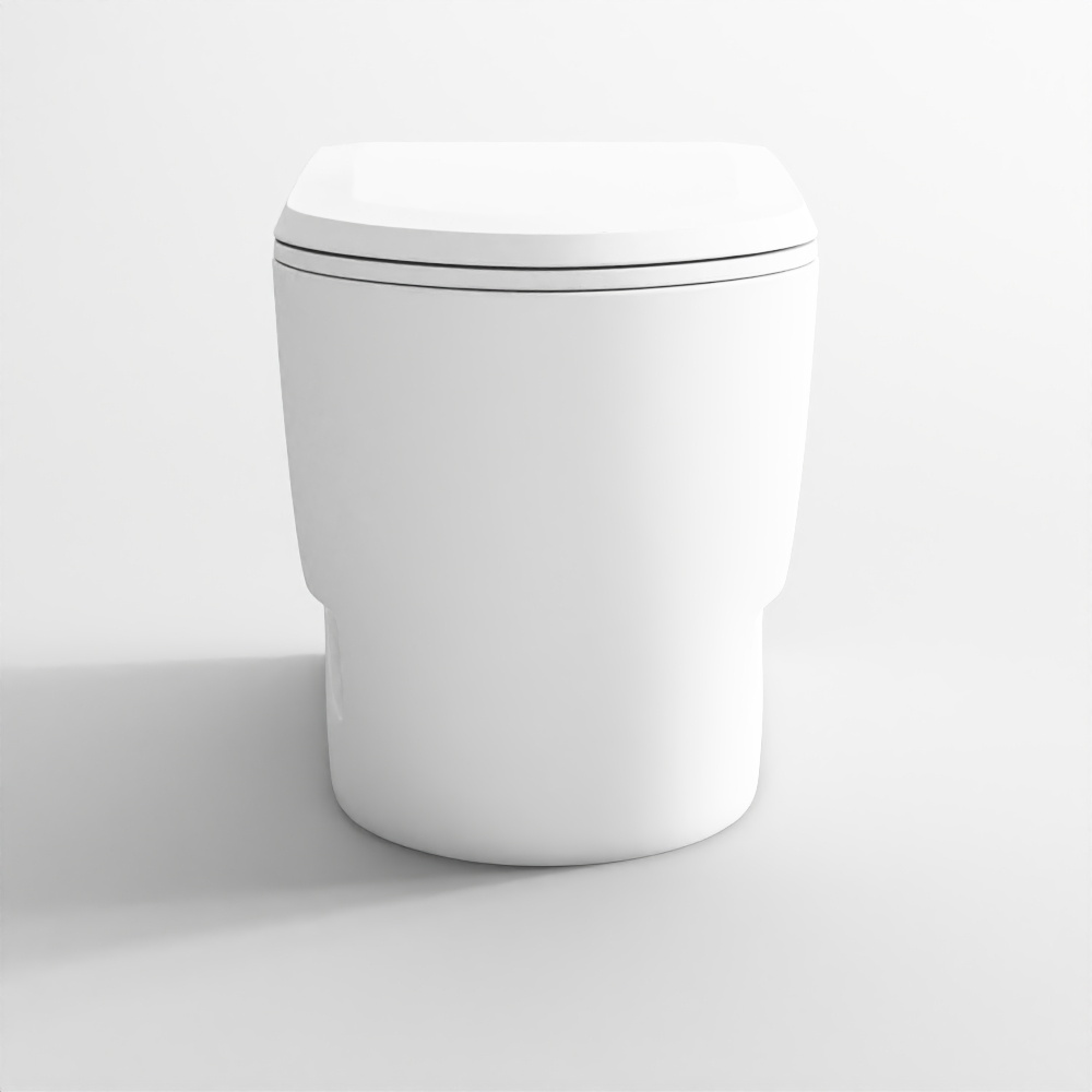 Rimless blind installation wall hung WC - white matt