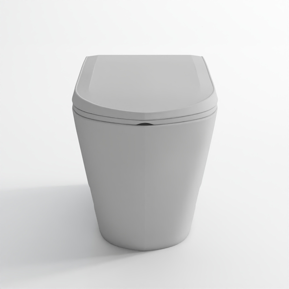 Rimless Blind Installation Wall Hung WC - Grey Matt