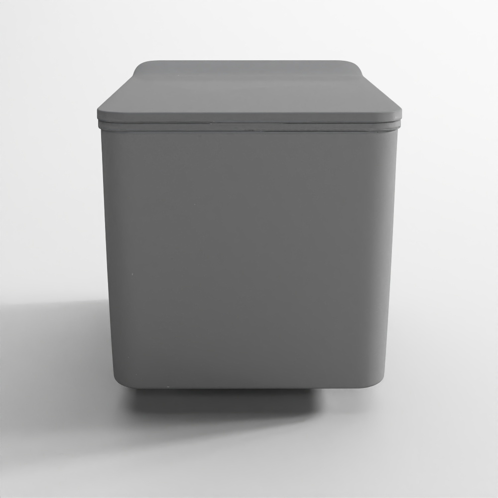 Rimless Blind Installation Wall Hung WC - Grey Matt