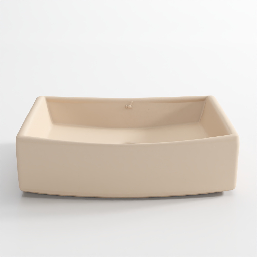 Table Top Basin - Without Tap Hole - Beige Matt