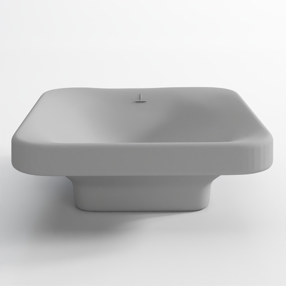 Table top basin - grey matt