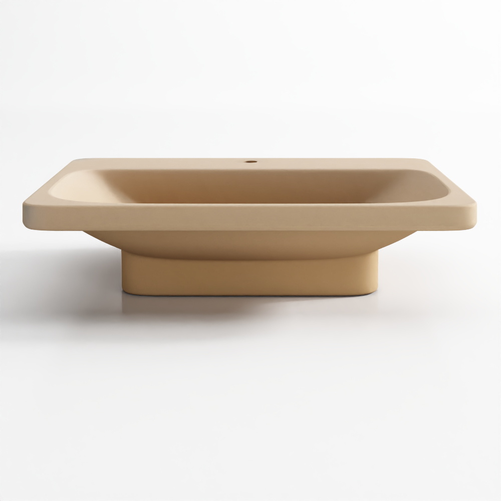 Table Top Basin - Beige Matt-3