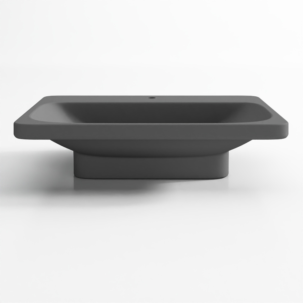 Table Top Basin - Grey Matt -3