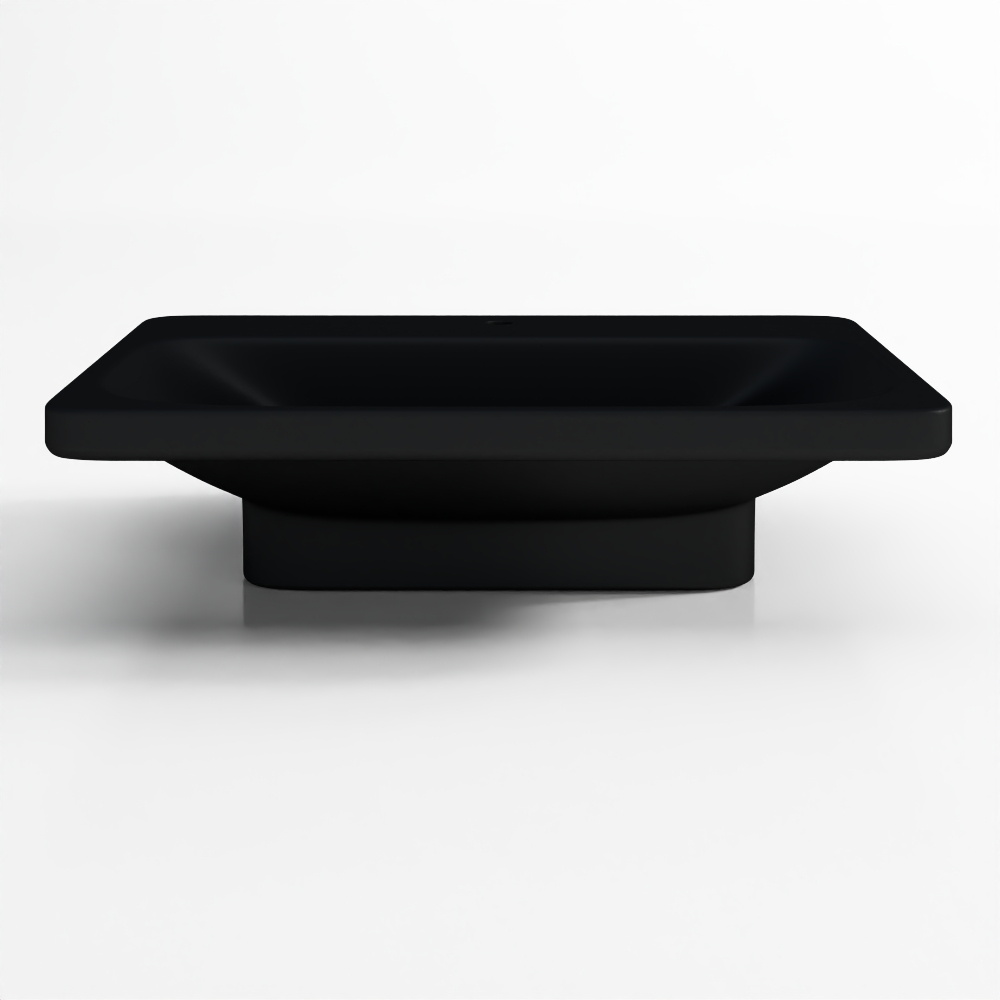Table Top Basin - Black Matt -3