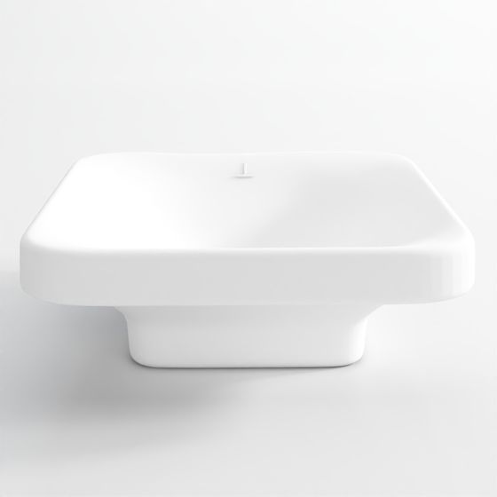 Table top basin - white matt