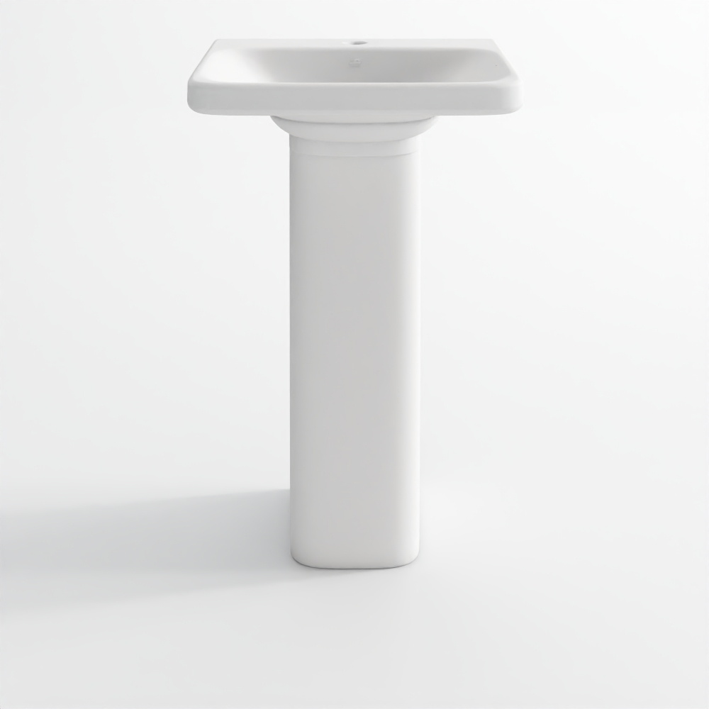 Wall-Hung Basin with Full Pedestal