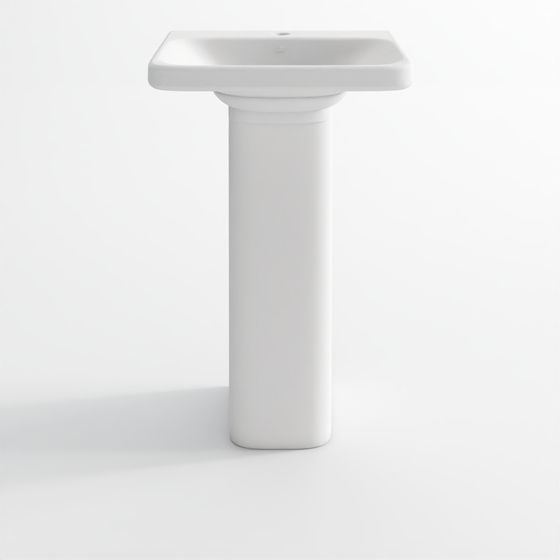 Wall-Hung Basin with Full Pedestal