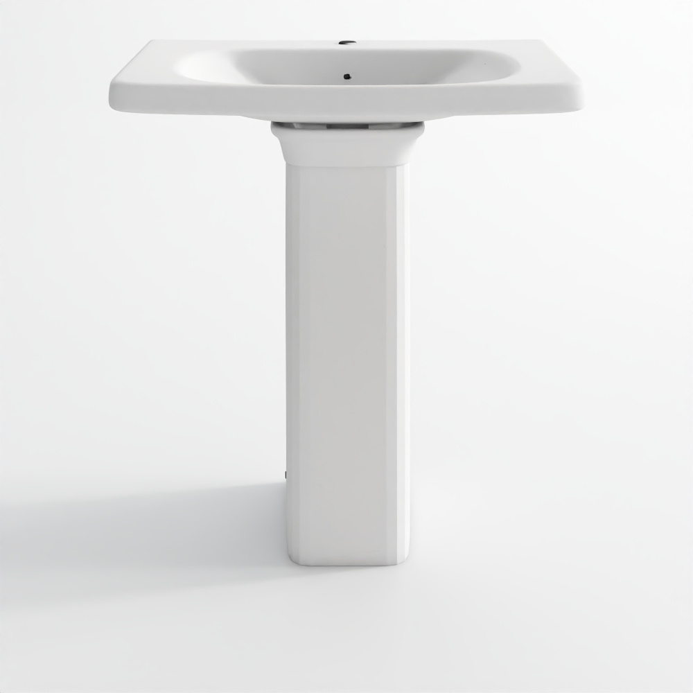 Wall Hung Basin with Full Pedestal-4