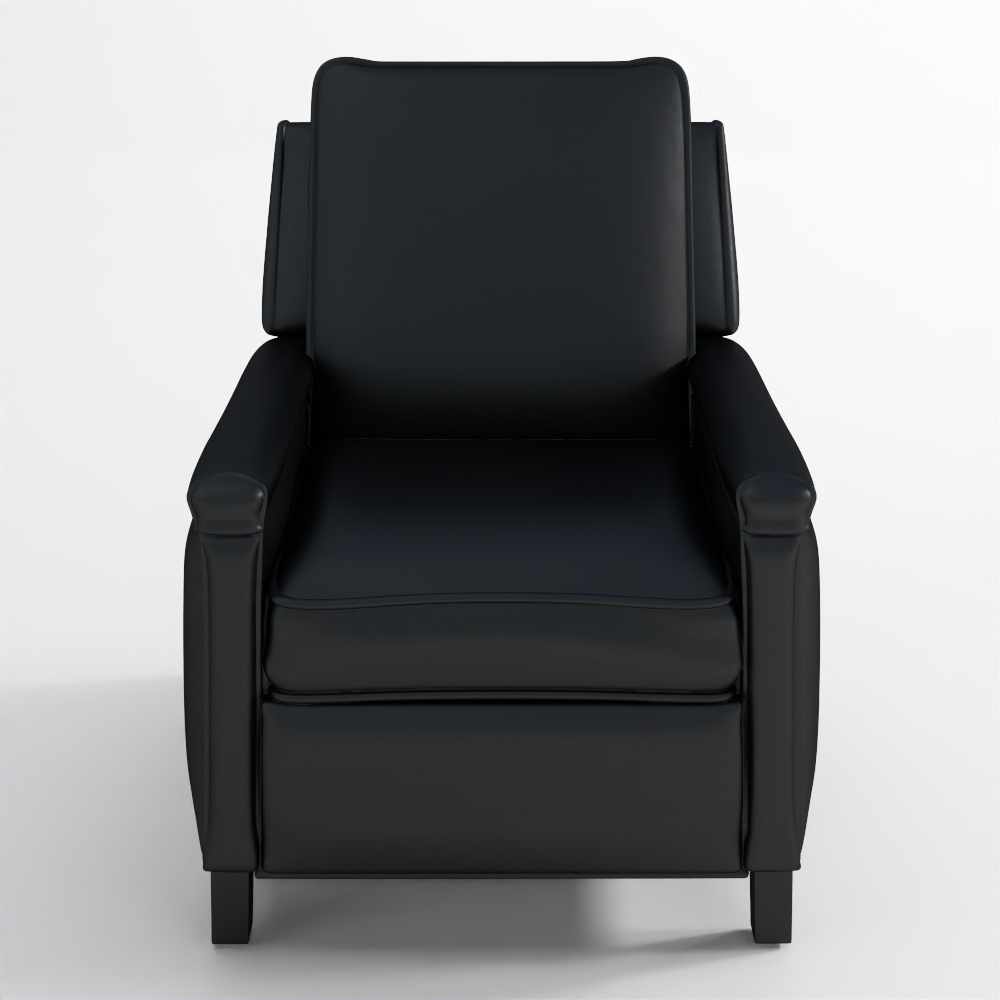 Tyler Ledersessel mit quadratischem Arm, manuell & elektrisch verstellbar