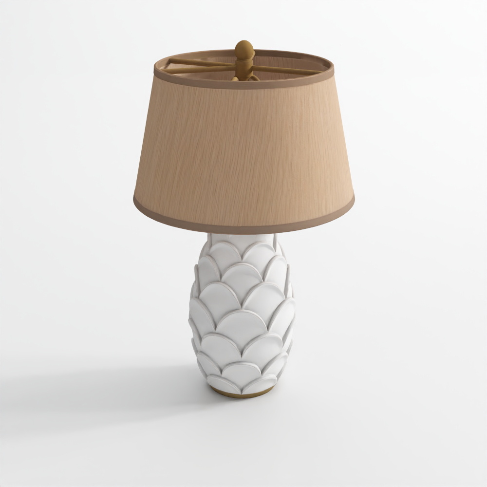 Đèn bàn gốm terracotta Abbey