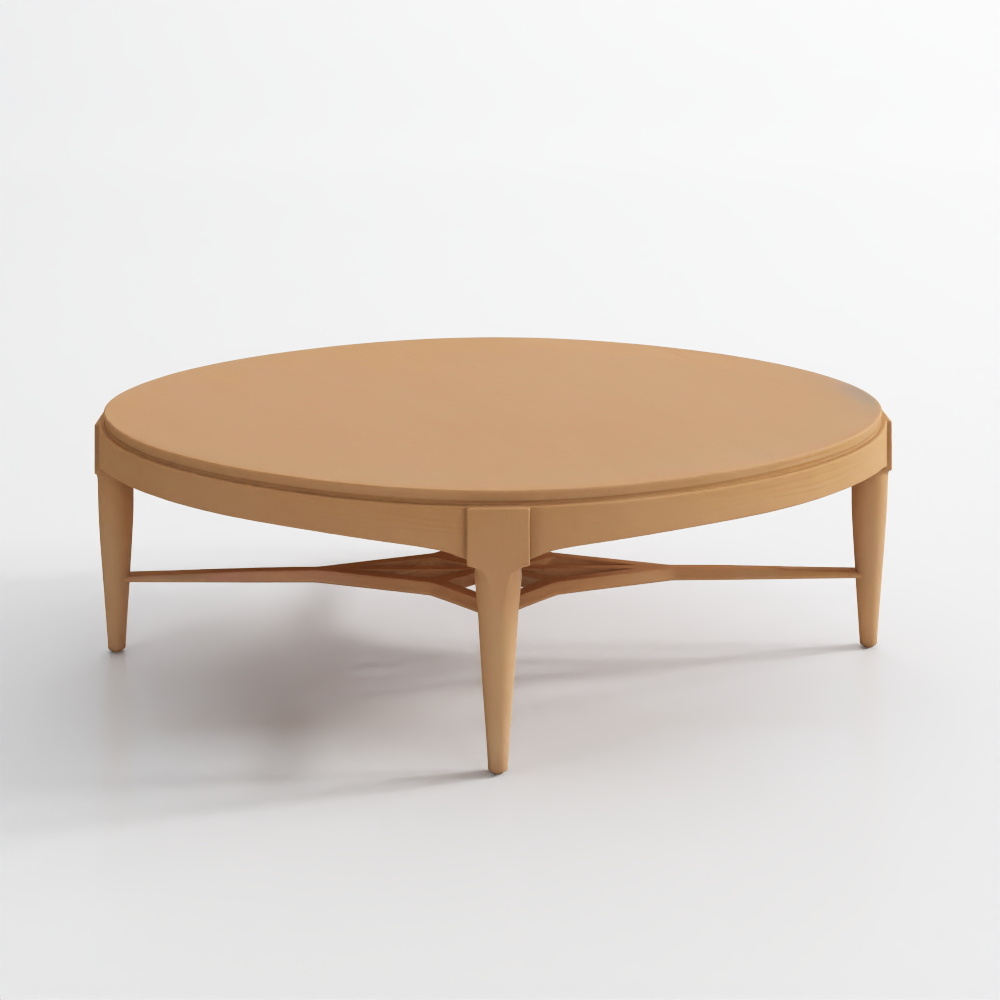 Draper Oval Wood Midcentury Coffee Table