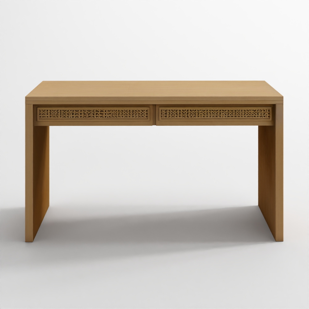 Bureau Console Marina en Rotin