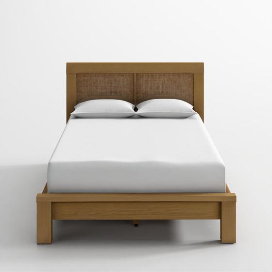 Кровать Marina с ротанговыми элементами