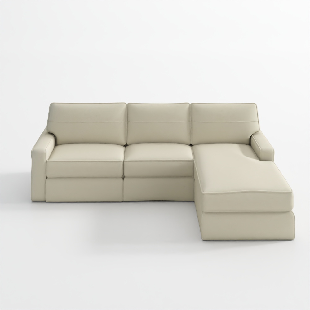 Chaiselongue Reclinable Eléctrica con Brazo Cuadrado Moderno PB Comfort