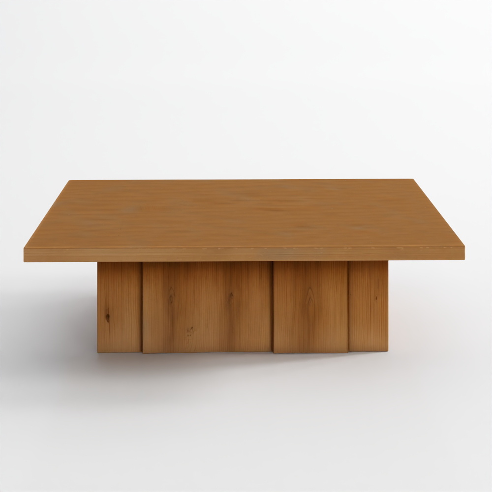 Aldon Rechteckiger Sockel-Couchtisch