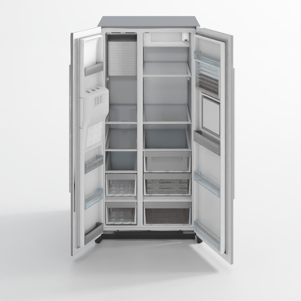 Kühlschrank mit Doppeltür – offen