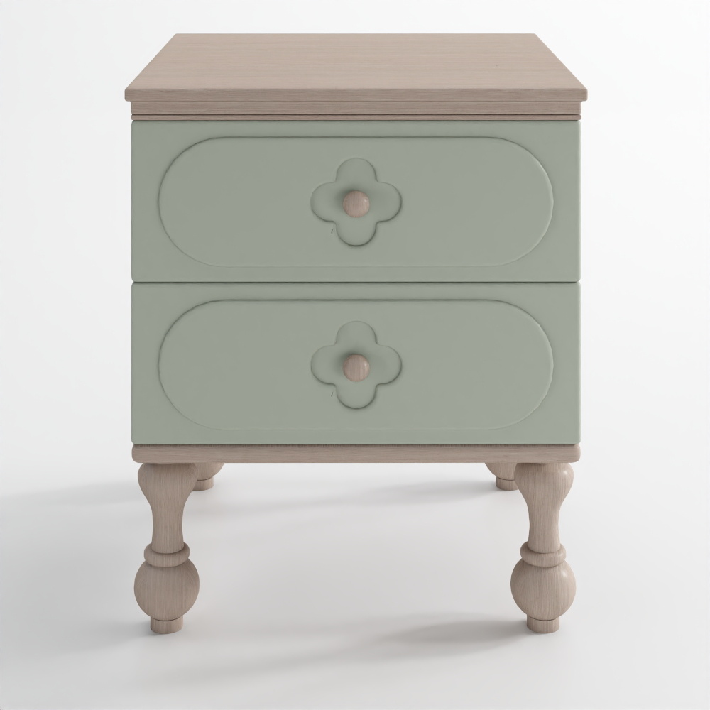 C01 Green Bedside Table