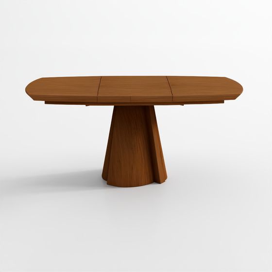 Ladera Oak Extendable Pedestal Dining Table
