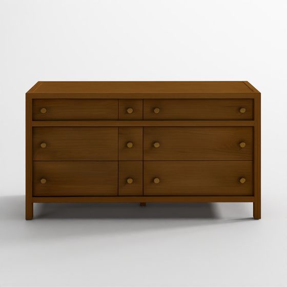 Tủ ngăn kéo 6 ngăn gỗ driftwood rắn Keane