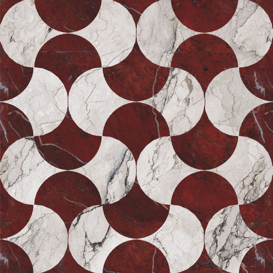 WHITE RED MARBLE