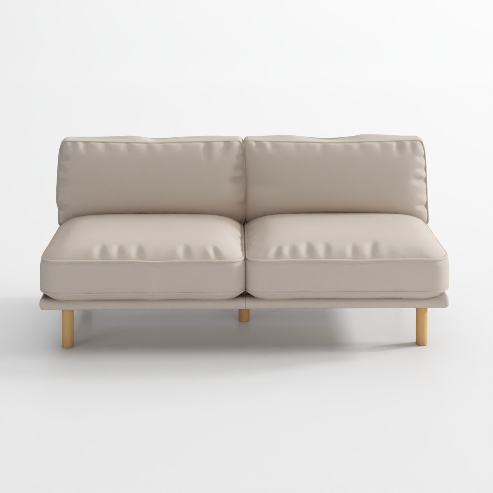 Sección de Sofá sin Brazos Wells