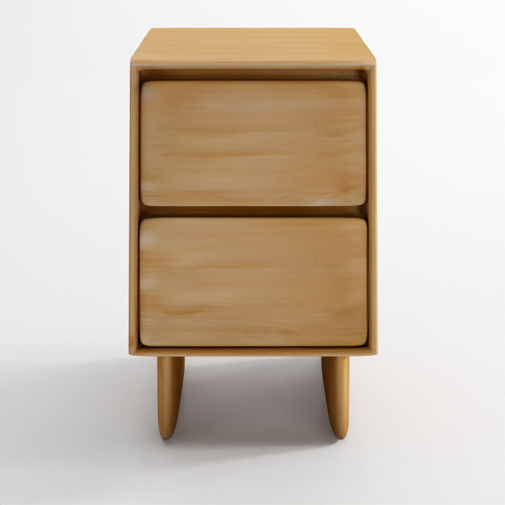 アントン無垢材クローズドナイトスタンド