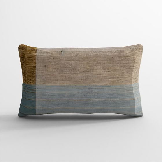 Silk Half Block Pillow Cover