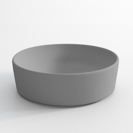 Thin Rim Table Top Basin - Grey Matt