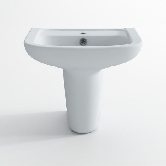 Wall-Hung Basin with Full Pedestal - Fonte