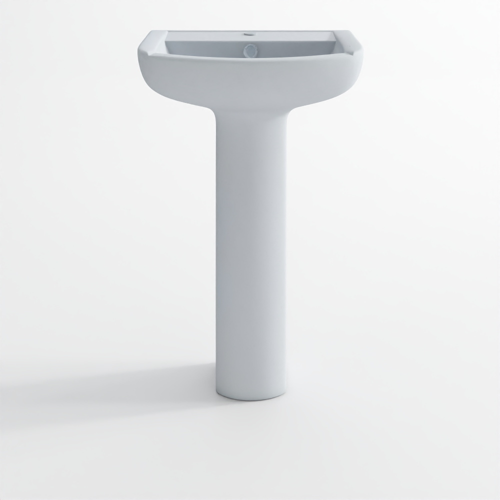 Jaquar Wall-Hung Basin with Full Pedestal - Aria