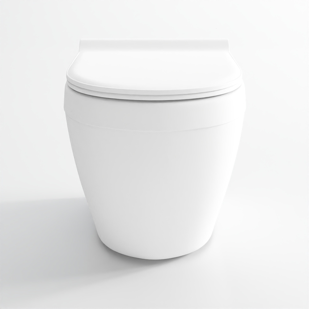 WC Suspendu Sans Bride pour Installation Cachée - Blanc