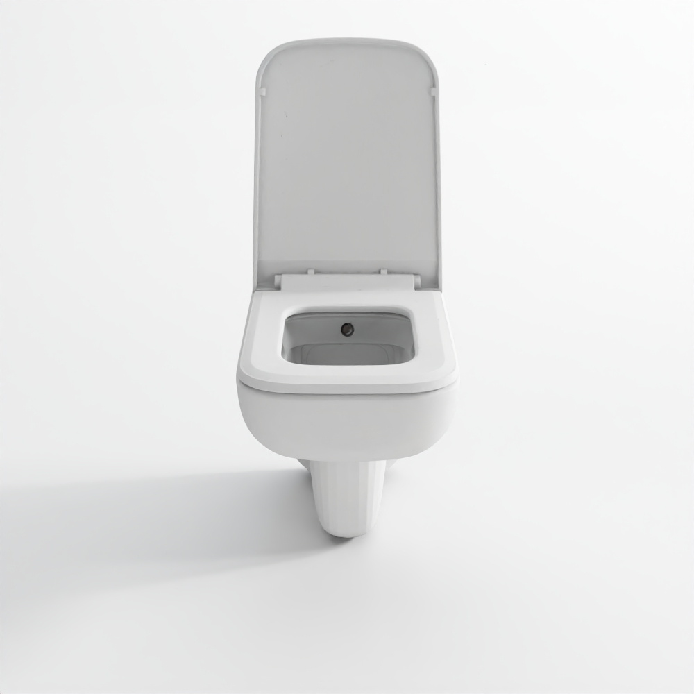 Rimless Wall Hung WC with Inbuilt Jet