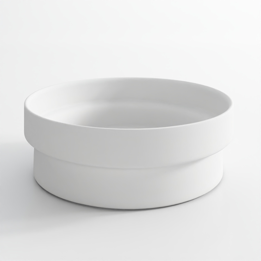 Thin rim table top basin