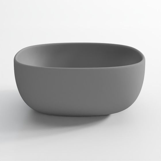 Thin Rim Table Top Basin - JDR-2 Grey Matte