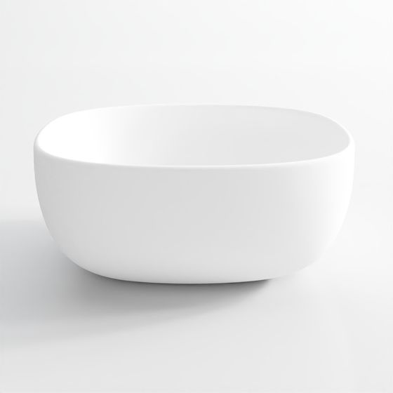 Thin Rim Tabletop Basin - JDR-2 White