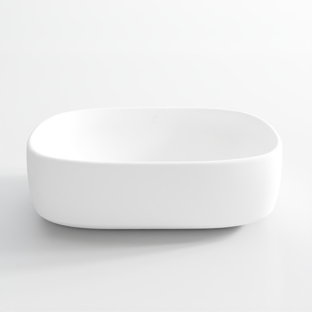 Thin Rim Table Top Basin - JDR-3 - White