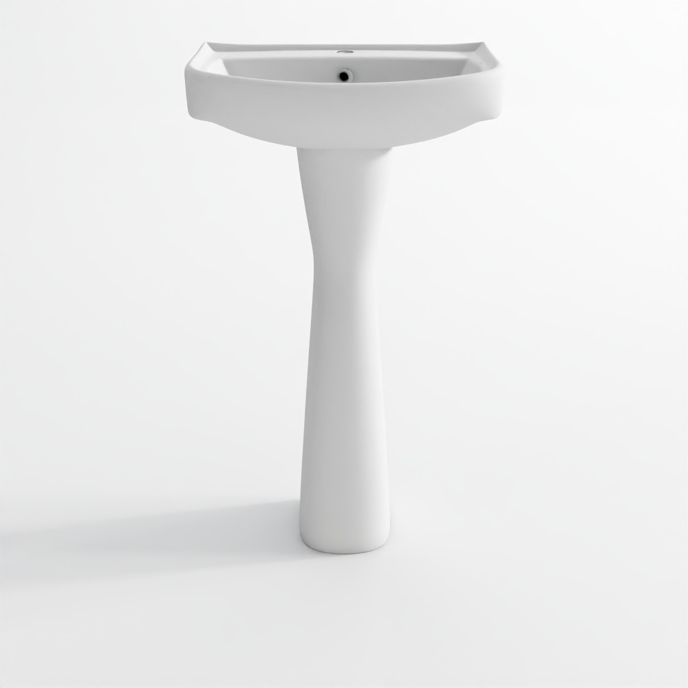 Wall Hung Basin with Full Pedestal