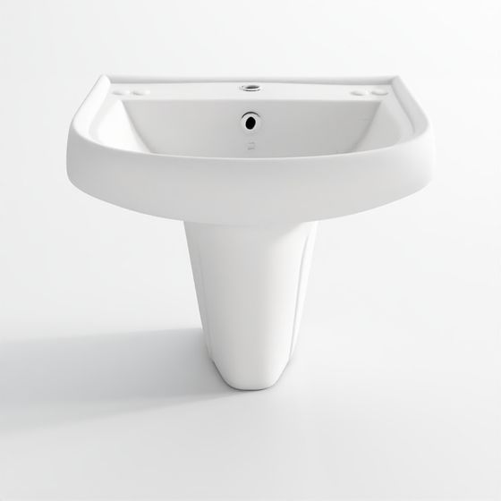 Wall Hung Basin with Full Pedestal - 2